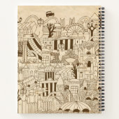 Carnet Main Londres tirée sur vieux papier (Dos)