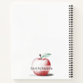 Carnet Main tiré Red Apple meilleur enseignant jamais Ske (Dos)