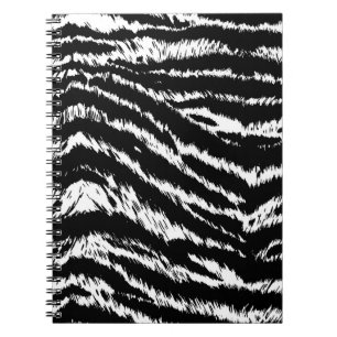 Carnet Main Tirée Abstraite Deux couleurs Zebra Stripes R