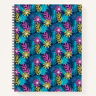 Carnet Main Tirée Motif Abstrait Avec Plantes-86761