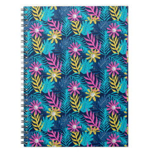 Carnet Main Tirée Motif Abstrait Avec Plantes-86761