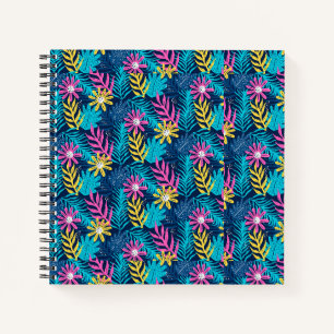 Carnet Main Tirée Motif Abstrait Avec Plantes-86761