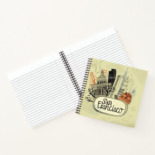 Carnet Main tirée San Francisco (Intérieur)