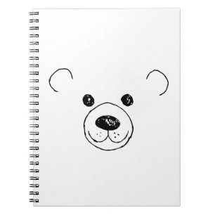Carnet Main tirée très mignonne ours L'Ours le plus mou A