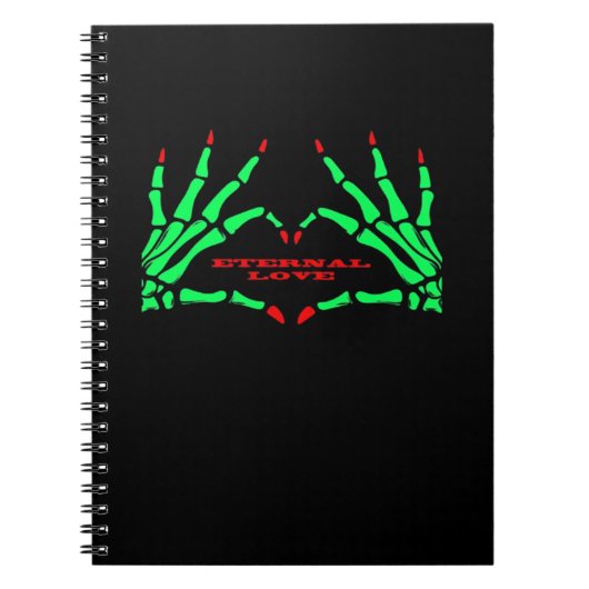 Carnet Mains de squelette - Drôle Halloween (Devant)