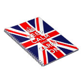 Carnet maintenez calme et continuez le drapeau d'Union (Côté Droit)