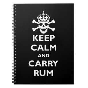 Carnet Maintenez calme et portez le rhum