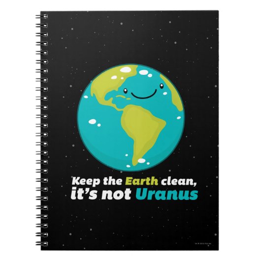 Carnet Maintenez la terre propre (Devant)