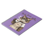 Carnet Mais d'abord, chat café (Côté gauche)
