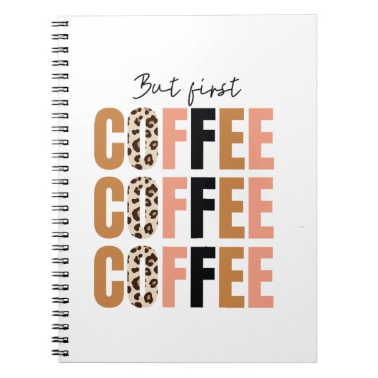 Carnet Mais d'abord, Mug à café – Motivation classique du (Devant)
