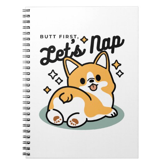 Carnet Mais d'abord, Nappons - mignon Caricature à bouton (Devant)