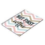 Carnet Mais d'abord, rayure de café (Côté gauche)