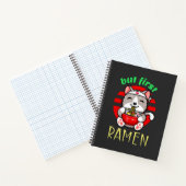 Carnet mais premier Ramen. mignon chat manger Ramen (Intérieur)