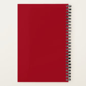 Carnet Maison avec Recette d'Amour Rouge Personnalisé (Verso)