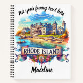 Carnet Maison de bord de mer ensoleillée à Rhode Island (Devant)