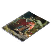Carnet Maison de fée en fraise avec ligne de lessive mini (Côté gauche)