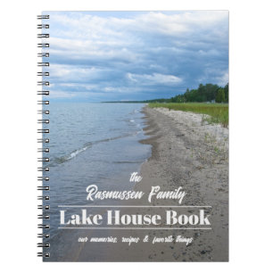 Carnet Maison de lac de famille personnalisée