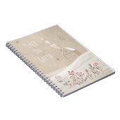 Carnet Maison de Noël rustique en neige (Côté Droit)