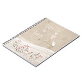 Carnet Maison de Noël rustique en neige (Côté gauche)