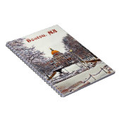 Carnet Maison d'état de Boston en hiver (Côté Droit)