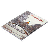 Carnet Maison d'état de Boston en hiver (Côté gauche)