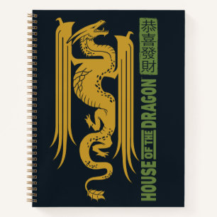 Carnet Maison du Dragon Gold & Green Nouvel An   恭 喜 財 發