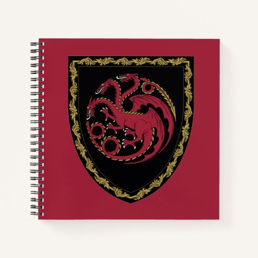 Carnet MAISON DU DRAGON | Maison Targaryen Crest (Devant)