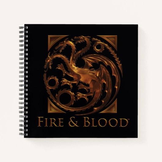 Carnet MAISON DU DRAGON | Maison Targaryen Sigil (Devant)