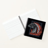 Carnet MAISON DU DRAGON | Profil de dragon en flammes (Intérieur)