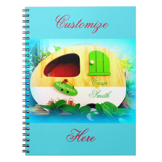 Carnet Maison gitane minuscule de caravane (Devant)