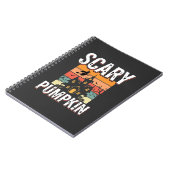 Carnet Maison hantée de citrouille effrayante Conception  (Côté gauche)