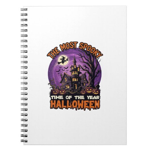 Carnet Maison hantée de Halloween la plus effrayante Sorc (Devant)