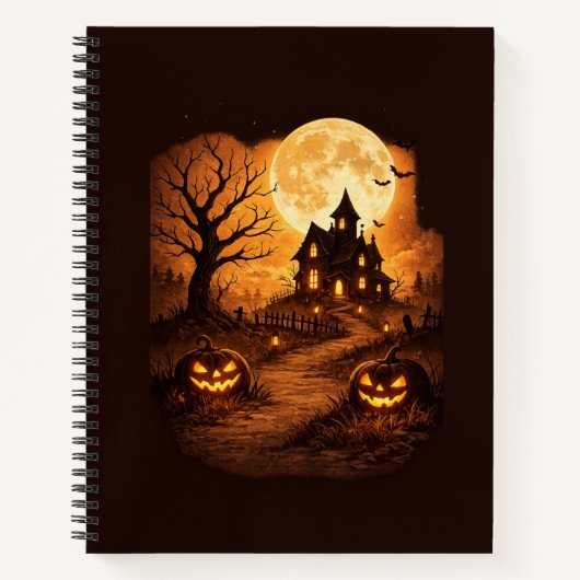 Carnet Maison hantée épouvantable Halloween (Devant)