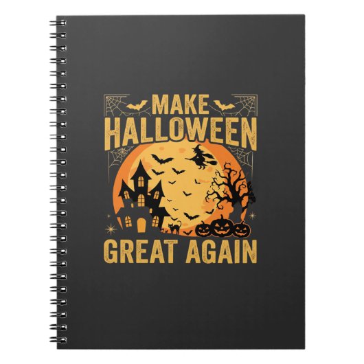 Carnet Maison Hantée Halloween Génial Encore Citrouille (Devant)