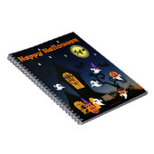 Carnet Maison hantée joyeuse Halloween (Côté Droit)