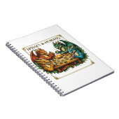 Carnet Maisons de dragon amusantes et illustrations de fa (Côté Droit)