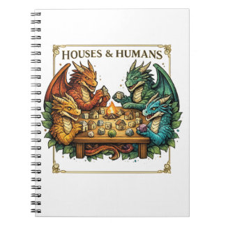 Carnet Maisons de dragon amusantes et illustrations de fa