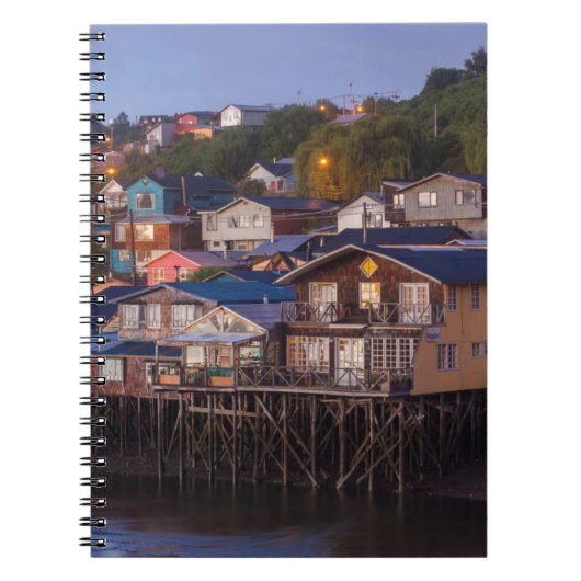 Carnet Maisons sur pilotis Palafito, vue élevée (Devant)