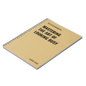 Carnet Maîtriser l'art Citation drôle (Côté gauche)