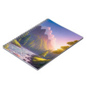 Carnet Majesté de la rivière dans la vallée verte (Côté gauche)