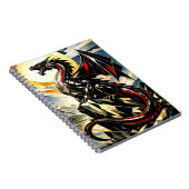 Carnet Majestic Black Dragon Under Golden Sun (Côté Droit)