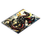 Carnet Majestic Black Dragon Under Golden Sun (Côté gauche)