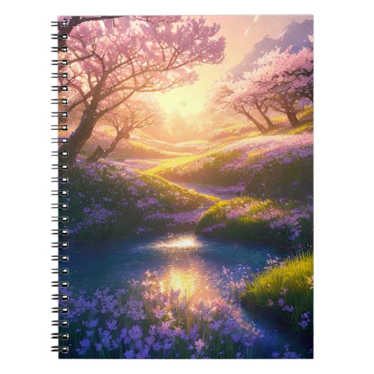 Carnet Majestic Cherry Blossom Meadow (Devant)
