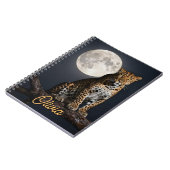 Carnet Majestic Leopard and Full Moon Personalized (Côté gauche)