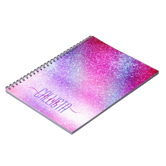 Carnet Majestic rose violet Nebula Galaxy Parties scintil (Côté gauche)