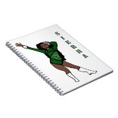 Carnet Majorette Tortue Vert Accent Blanc A (Côté Droit)