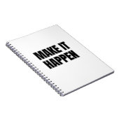 Carnet Make It Happen Spiral Photo Notebook (Côté Droit)