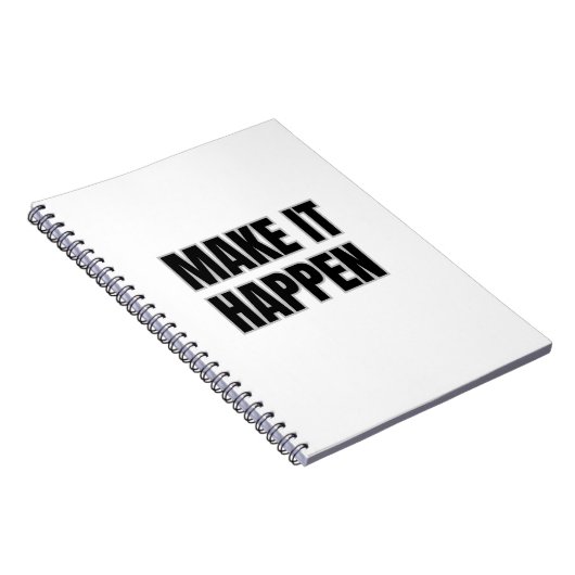 Carnet Make It Happen Spiral Photo Notebook (Côté Droit)