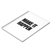 Carnet Make It Happen Spiral Photo Notebook (Côté gauche)