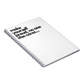 Carnet Make yourself proud, funny notebook (Côté Droit)